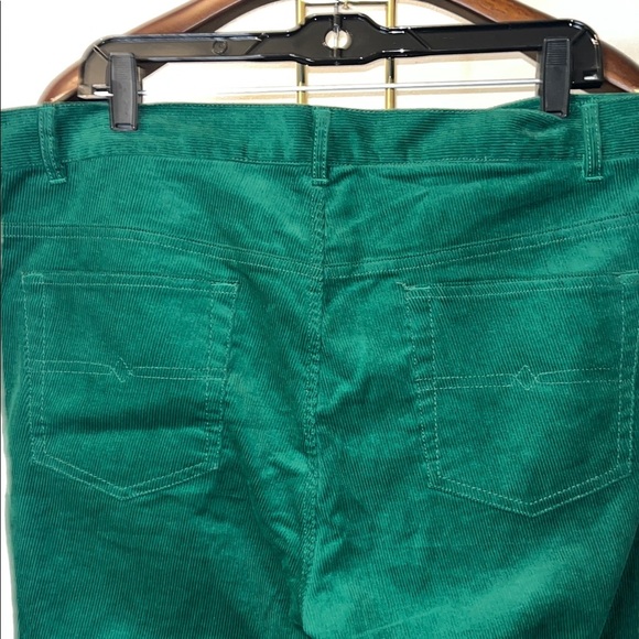 NWT - Peter Christian - Men's Emerald Flat Front Corduroy Pants - Size 36 x 30 - Picture 9 of 11